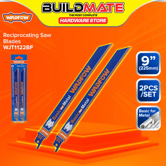 BUILDMATE Wadfow 2PCS/SET Reciprocating Saw Blades Basic for Wood / for Metal / For Wood with Nails Wood & Metal Cutting Blade SOLD PER SET - WHT