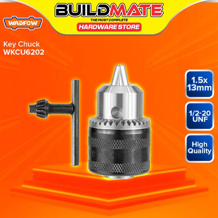BUILDMATE Wadfow Key Chuck 1.5-10mm / 1.5-13mm / 3-16mm Keyed Drill Chuck Bit Holder Replacement Power Tool Accessories - WHT