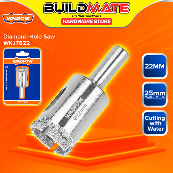 BUILDMATE Wadfow Diamond Hole Saw 20mm - 35mm Wet Diamond Drill Bit Hole Cutter Glass Cutting With Water for Tile Ceramics Porcelain  - WHT