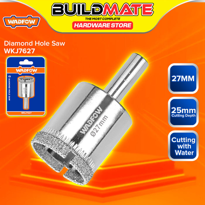 BUILDMATE Wadfow Diamond Hole Saw 20mm - 35mm Wet Diamond Drill Bit Hole Cutter Glass Cutting With Water for Tile Ceramics Porcelain  - WHT