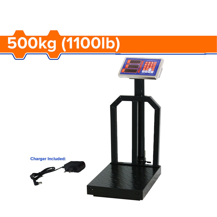 BUILDMATE Wadfow Electronic Scale 300KG | 500KG Rechargeable Digital Platform Weighing Scale • WPT