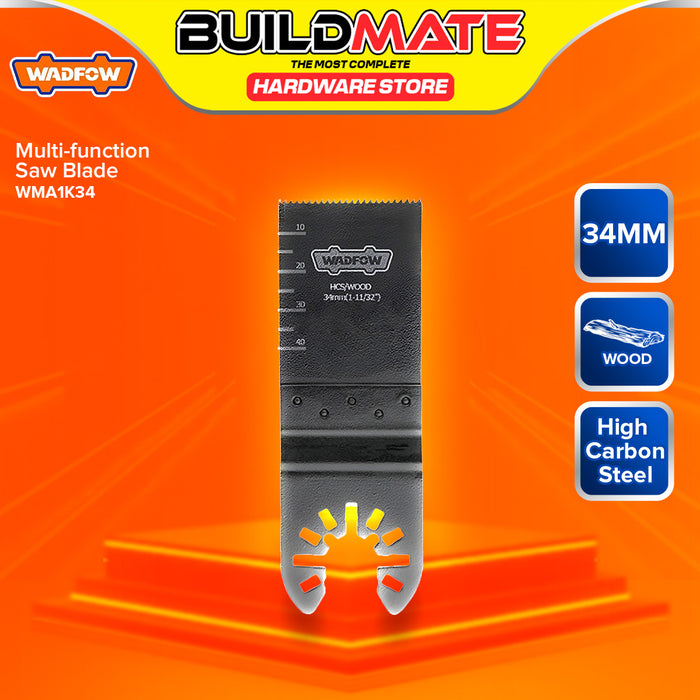 BUILDMATE Wadfow Multi-function Saw Blade 10MM - 87MM for Multitools HCS / BIM for Wood Metal - WHT