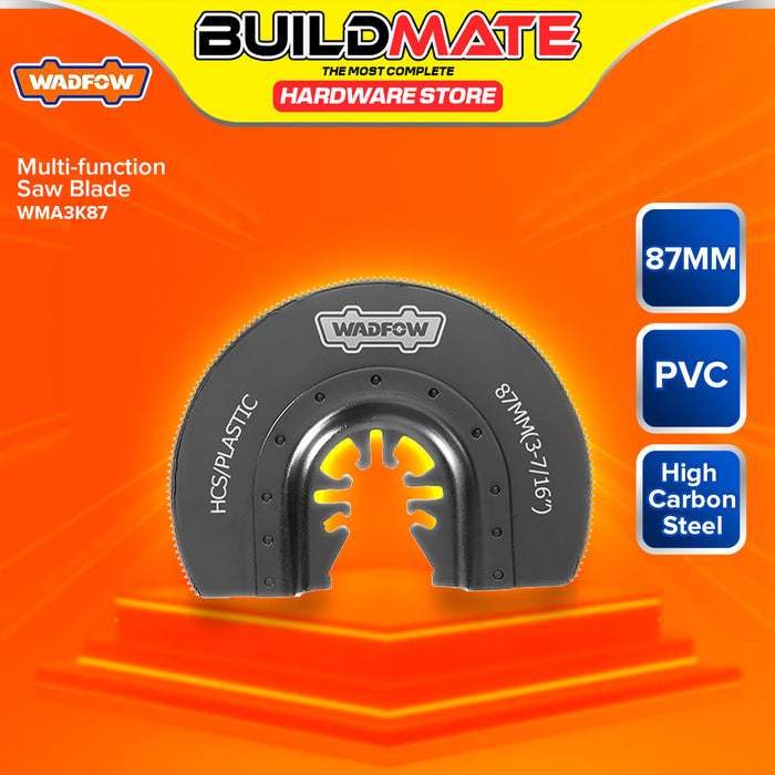 BUILDMATE Wadfow Multi-function Saw Blade 10MM - 87MM for Multitools HCS / BIM for Wood Metal - WHT
