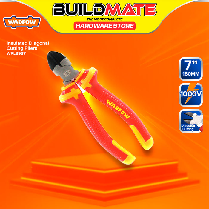 BUILDMATE Wadfow Insulated Diagonal Cutting Pliers 6" / 7" Inch Electrical Cutting Cable Wire Electricians Side Cutter SOLD PER PIECE - WHT