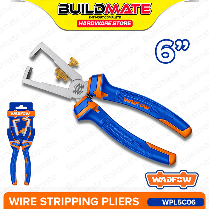 BUILDMATE Wadfow Wire Stripping Plier 6" Inch Electrical Cable Stripper Hand Tools WPL5906 / WPL5C06 - WHT