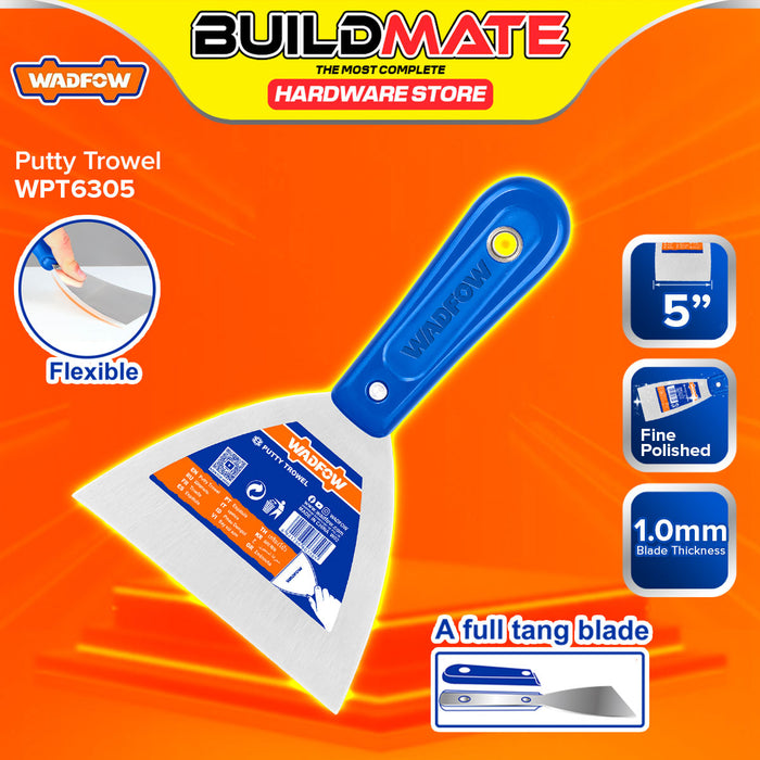 BUILDMATE Wadfow Putty Trowel 1.5" - 6" Filling Joint Spackle Putty Drywall Knife Finishing Trowel Wall Scraper Plastering Tool SOLD PER PIECE - WHT