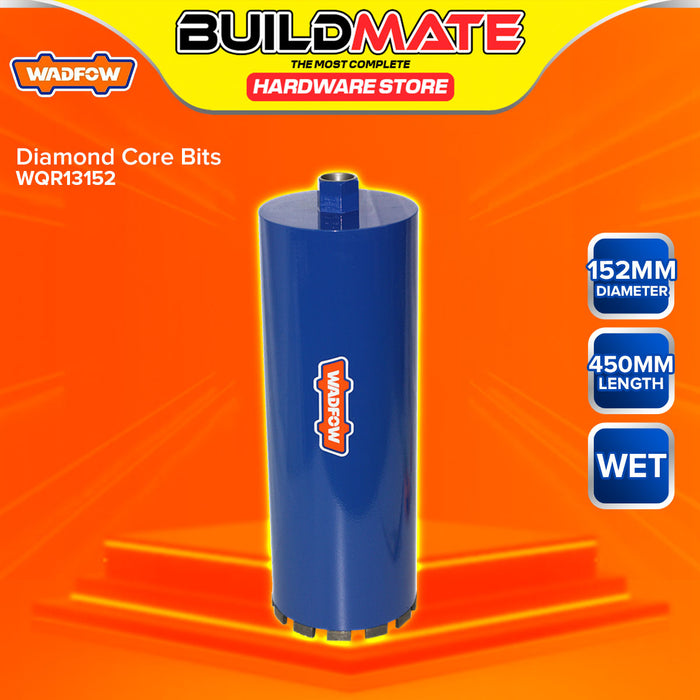 BUILDMATE Wadfow Diamond Core Bits 28mm-152mm Wet Core Bore Hole Drilling Bits Coring Drill Concrete Cutting Tools SOLD PER PIECE - WHT