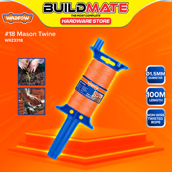 BUILDMATE Wadfow #18 Mason Twine 100m Masonry Polypropylene Non-Wire T ...