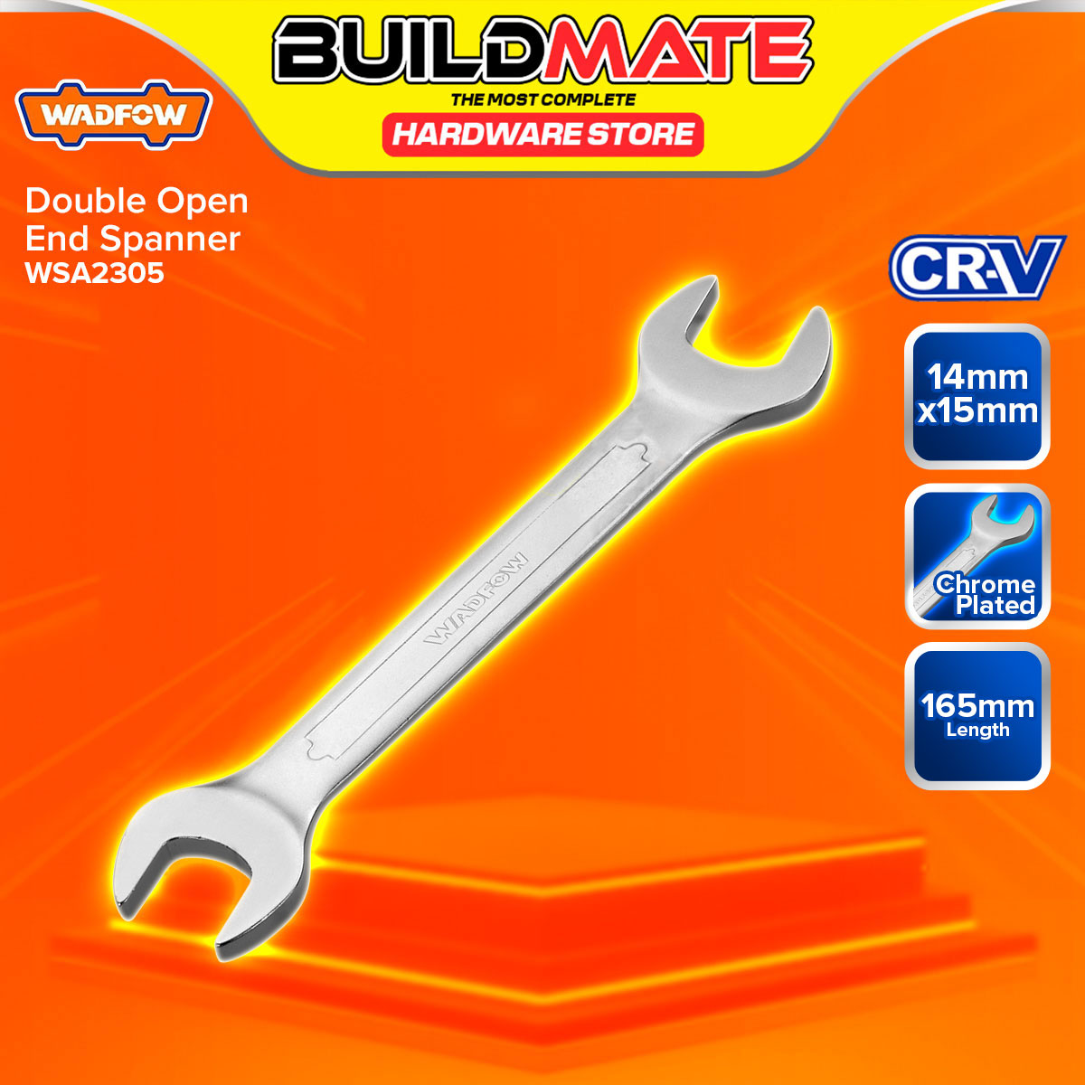 Uxcell Double Open End Wrench – 17mm X 19mm Metric, Chrome Vanadium Steel