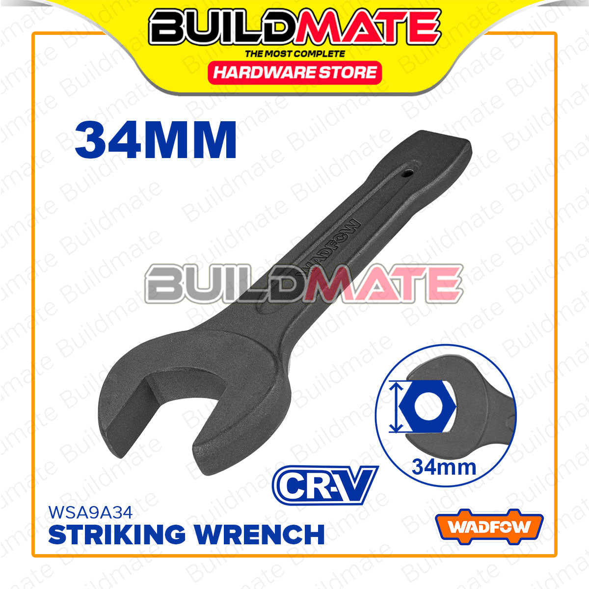BUILDMATE Wadfow Striking Wrench 34MM - 65MM Heavy Duty Open End Slugg ...