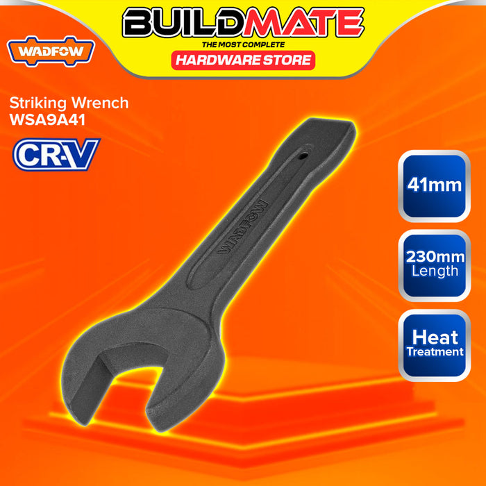 BUILDMATE Wadfow Striking Wrench 34MM - 65MM Heavy Duty Open End Slugging Hammer Spanner Wrench Hand Tools SOLD PER PIECE - WHT