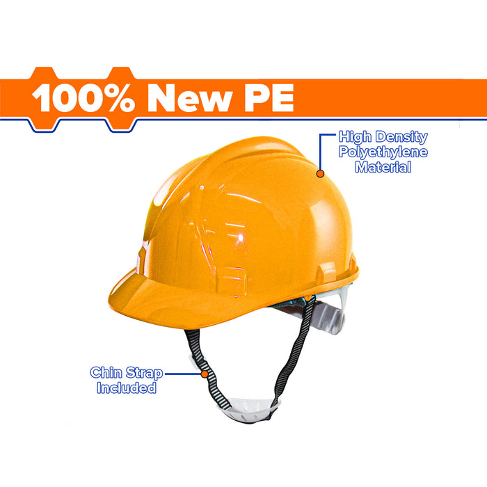 BUILDMATE Wadfow Safety Helmet Blue | Yellow | White | Red Working Cap Worker Hard Hat Head Gear WHT