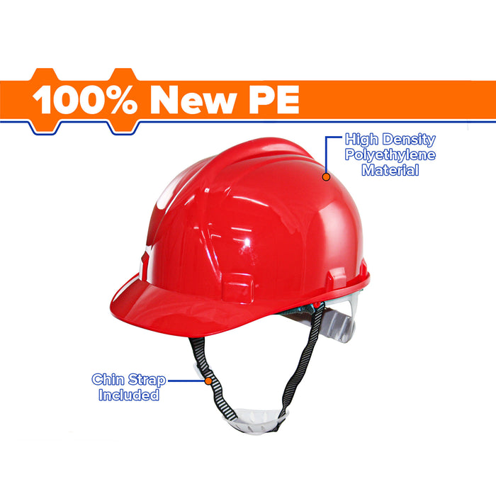 BUILDMATE Wadfow Safety Helmet Blue | Yellow | White | Red Working Cap Worker Hard Hat Head Gear WHT