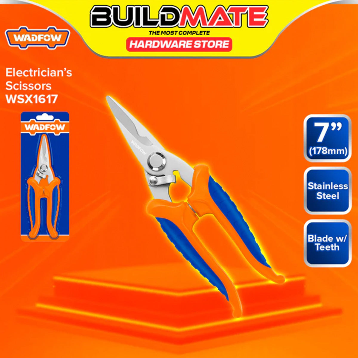 BUILDMATE Wadfow Electrician's Scissors 7