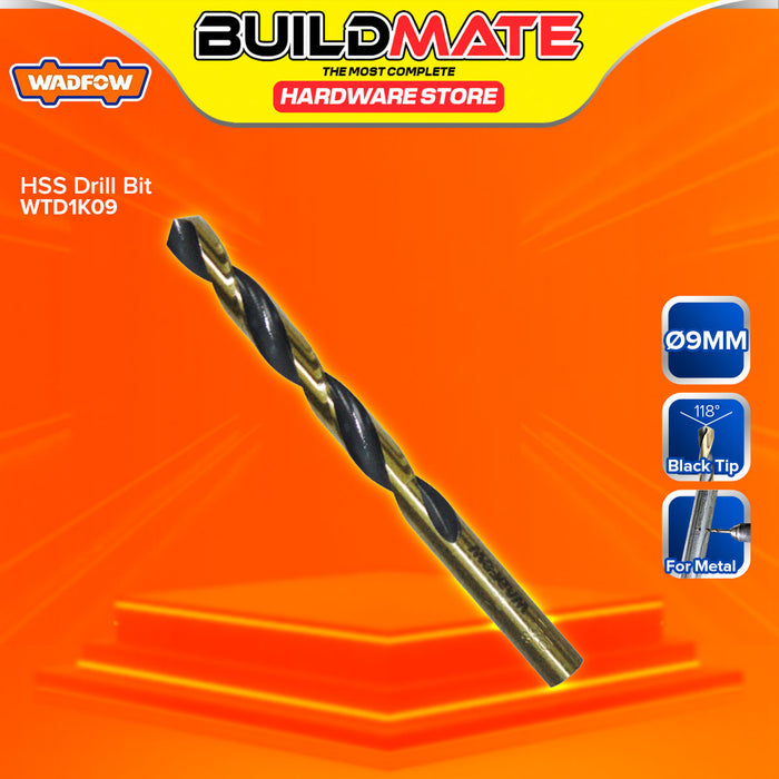 BUILDMATE Wadfow HSS Drill Bit 2mm - 13mm Black & Gold Metal Twist Drilling Tool Metalworking Drill Bit SOLD PER PIECE - WHT