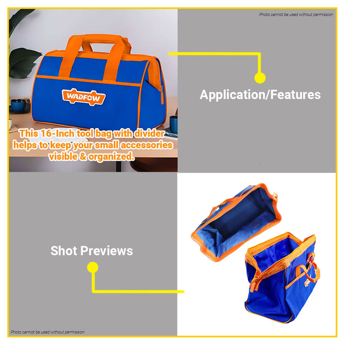 BUILDMATE Wadfow 16" Tools Bag WTG3116 - WHT