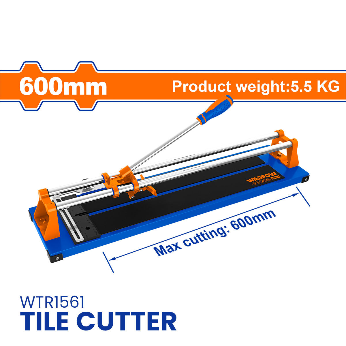 BUILDMATE Wadfow 600mm Multi-function Tile Cutter With Sliding Bar Sco ...