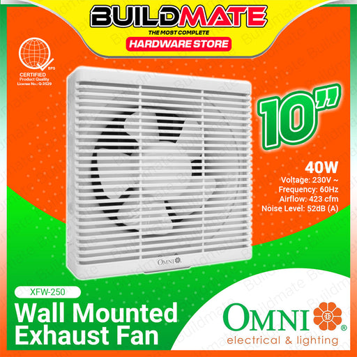 110V Square Wall-Mounted Exhaust Fan – Ventilation Extractor For Bathroom, Basement, Attic (4,6,8,10 Inch Options)