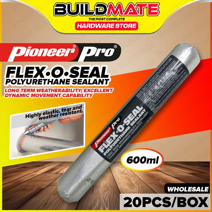 [WHOLESALE] BUILDMATE Pioneer Pro 20PCS/BOX Flex O Seal Polyurethane Sealant 600ml Construction Weatherproof Adhesive Joint Filler Elastic PU Sealant SOLD PER BOX FGT00091
