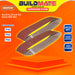 BUILDMATE Wadfow 2PCS/SET Sanding Sheet 100x610MM Grit P40-P80 Belt Sander Sheets Sandpaper For Polishing Wood SOLD PER SET - WHT