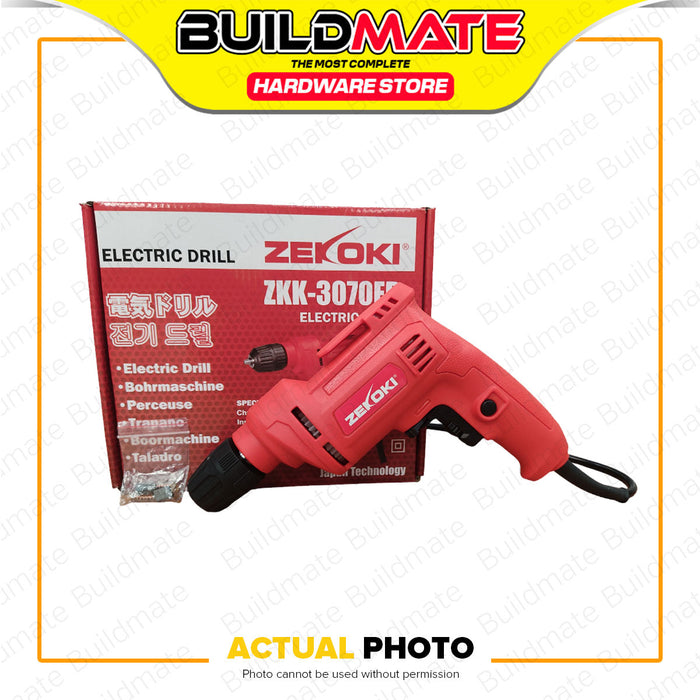 BUILDMATE Zekoki Electric Drill 500W Power Hand Drill For Wood Metal Plastic Drilling Power Tool ZKK-3070ED