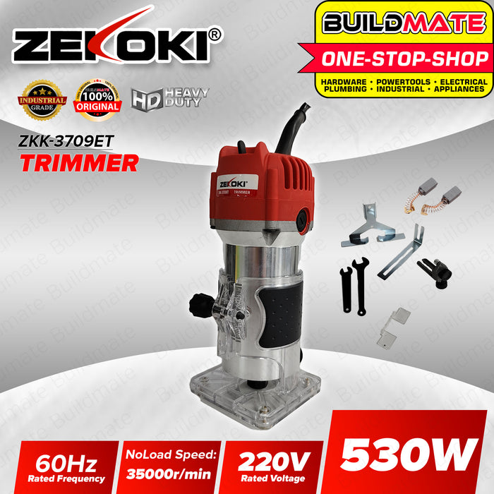 ZEKOKI Palm Trimmer 500W / 530W Electric Mini Router Trimming for Wood Laminate Powertool ZKK-0635ET / ZKK-3709ET •BUILDMATE•