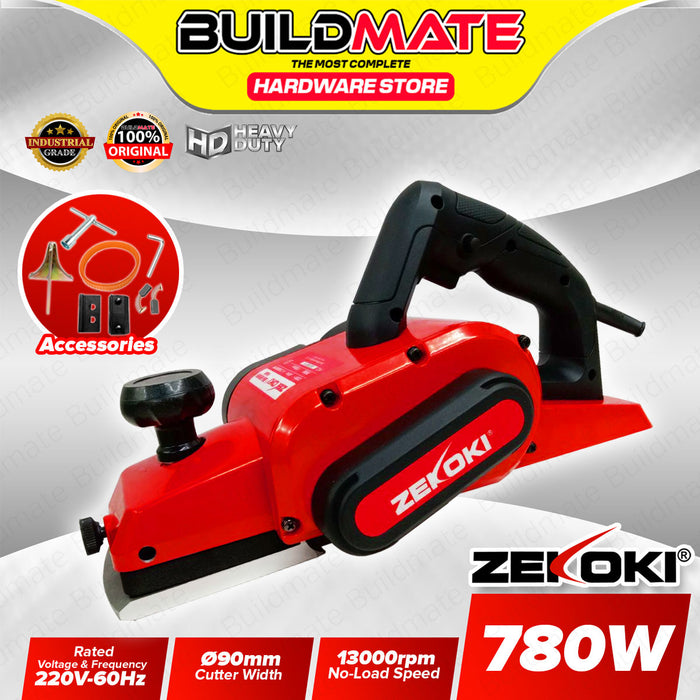 BUILDMATE Zekoki Electric Planer 780W / 840W Woodworking Planing Machine Carpentry Smooth Finishing Power Tool