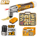 INGCO 16V Cordless Multi-tool with 2pcs Battery and Charger Set COSLI241299 ICPT - BUILDMATE