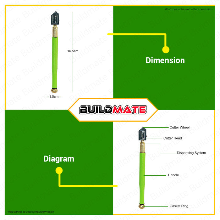 HOYOMA JAPAN Diamond Glass Cutter Blade HT-GC02 •BUILDMATE• HYMHT