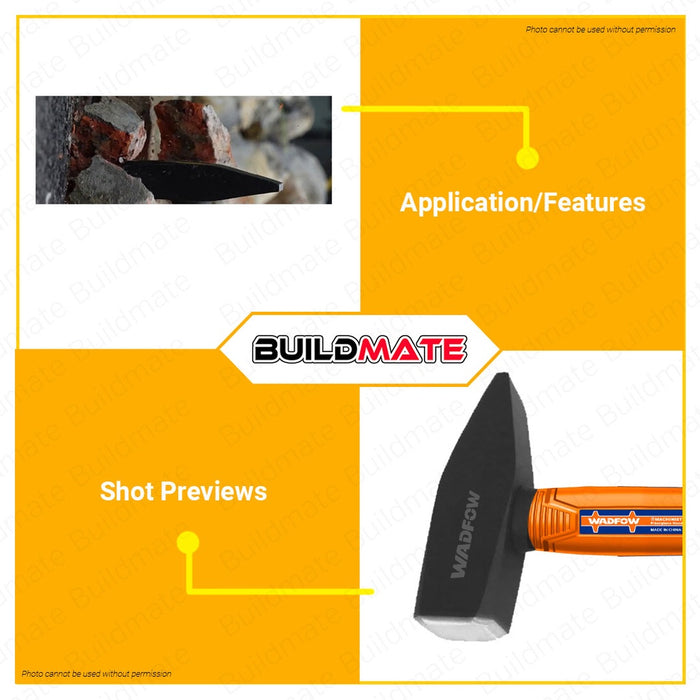 WADFOW 2000g Machinist Hammer Unique Design Soft Grip Fiberglass Handle 45# Carbon Steel Cross Peen Sheet Metal Hammer Hand Tools And Home Improvement Drop-Forged Head, Machinist Tools WHM1320 •BUILDMATE• WHT