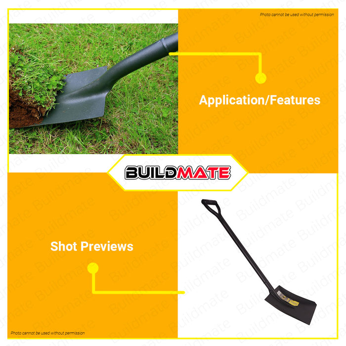 LOTUS All Steel Shovel POINTED / SQUARE •BUILDMATE• LHT LUTOS