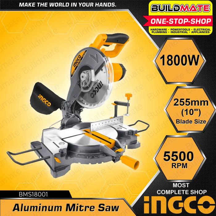 BUILDMATE Ingco Aluminum Miter / Mitre Saw 1800W Cutting Machine Drop ...