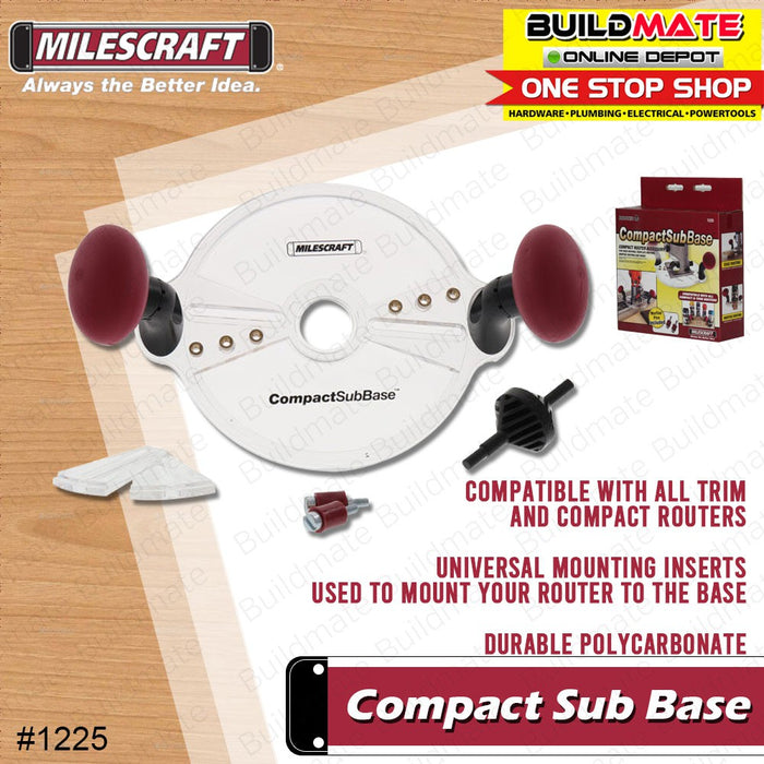 MILESCRAFT Compact Sub Base #1225 •BUILDMATE•