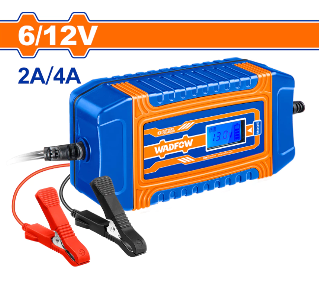 WADFOW 6/12V Battery Charger 2A/4A with LCD Display WBY15041 WPT