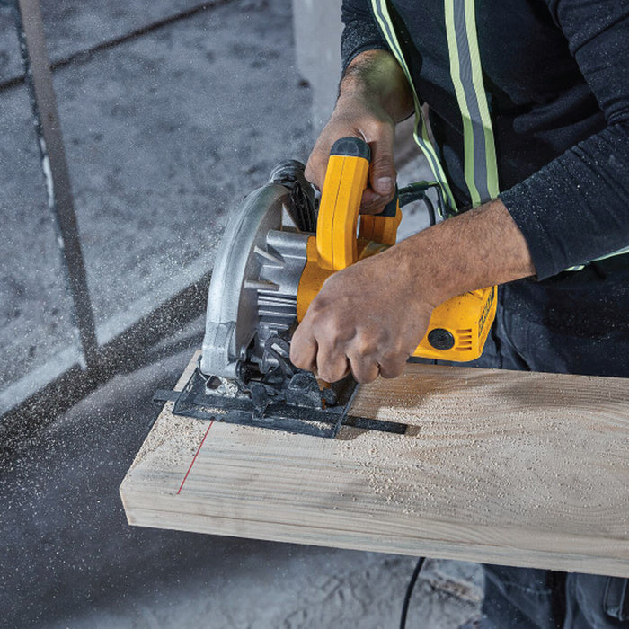 BUILDMATE x DEWALT 1200W 184mm Circular Saw | 5,500 RPM, 65mm Cut Depth, Steel Base  DWE5615-B1