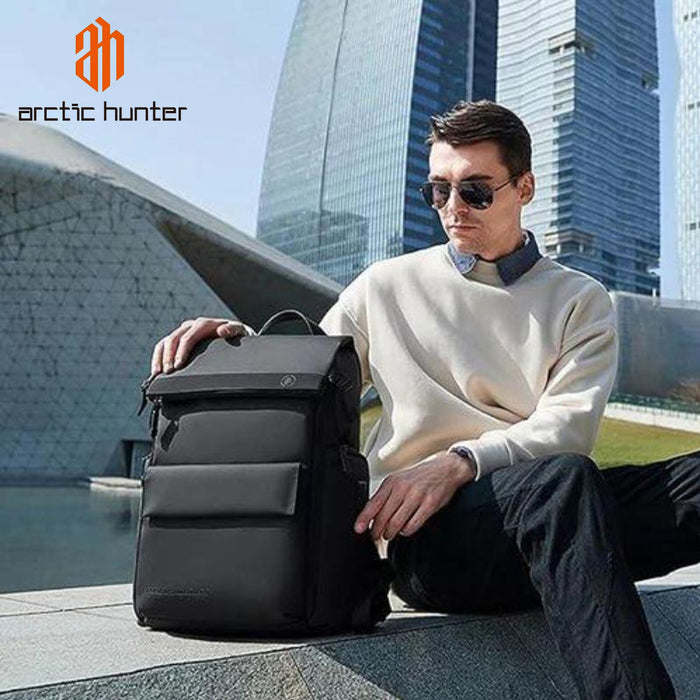 Arctic Hunter 15.6-inch Laptop Backpack | USB Men Business Travel Bag | Large Capacity Leisure and Entertainment Youth Backpack -B00562 -BUILDMATE-