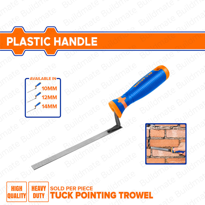 WADFOW 10MM-14MM Tuck Pointing Trowel / Joint Mortar Trowel SOLD PER PIECE WBT1310 / WBT1312 / WBT1314 •BUILDMATE• WHT