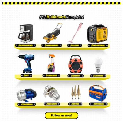 BUILDMATE Fujima Fiber Extension Ladder 14 FGEII-28 DBS