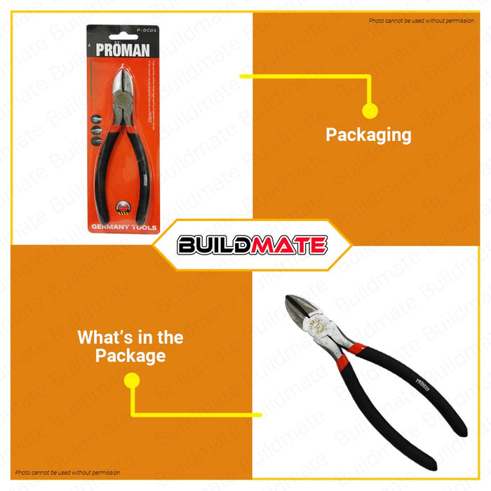 PROMAN Dip Handle Diagonal Cutter 8" P-DC01 •BUILDMATE•