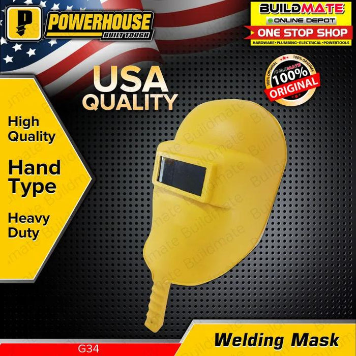 POWERHOUSE HAND TYPE Welding Mask Heavy Duty •BUILDMATE• PHHT
