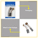 BUILDMATE INGCO 2-piece set carbon brushes for rotary hammer motor, replacement spare parts, sold per box