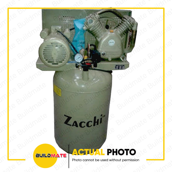 BUILDMATE ZACCHI 150L Industrial Belt Type Vertical Air Compressor Single Phase 220v 60Hz ZAC-300VHP - DBS