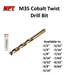 MPT 1/2" - 9/64" M35 Cobalt Twist Drill Bit ACC • MOST PROFESSIONAL TOOLS •