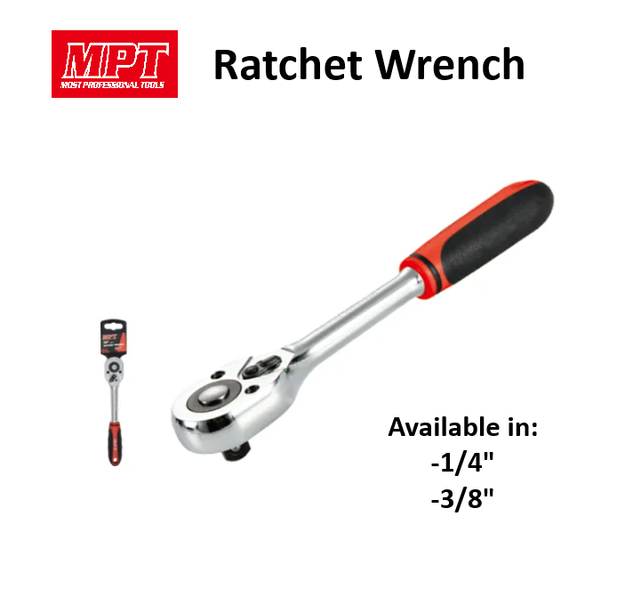 MPT 1/4" | 3/8" Ratchet Wrench MHG01001-14 | MHG01001-38 HT • MOST PROFESSIONAL TOOLS •