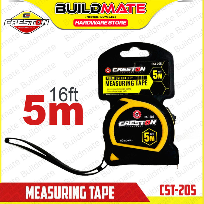 BUILDMATE Creston Premium Quality Measuring Tape 3M / 5M Measurement Hand Tool Tape Measure CST203 / CST205