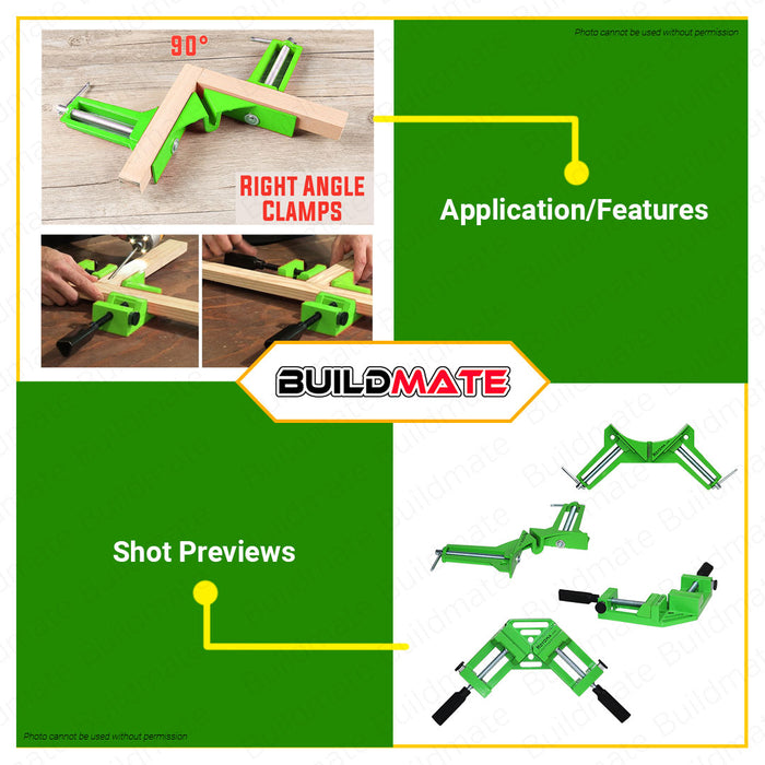 Hoyoma Corner Clamp 75mm 2-5/8" Jaws •BUILDMATE• HYMHT