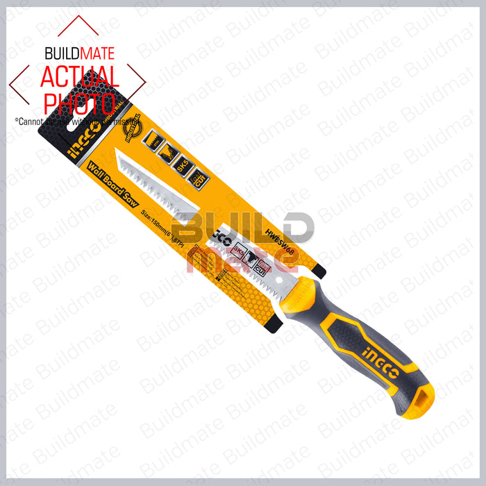 BUILDMATE Ingco Wall Board Saw 6" Inch Wallboard Saw Jab Saw Panel Saw Hand Saw Tool - IHT