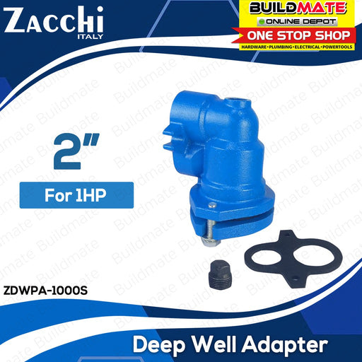 BUILDMATE Zacchi | Wilo 2" Inch Deep Water Pump Adapter for 1HP Adaptor Only Deepwell ZDWPA-1000S