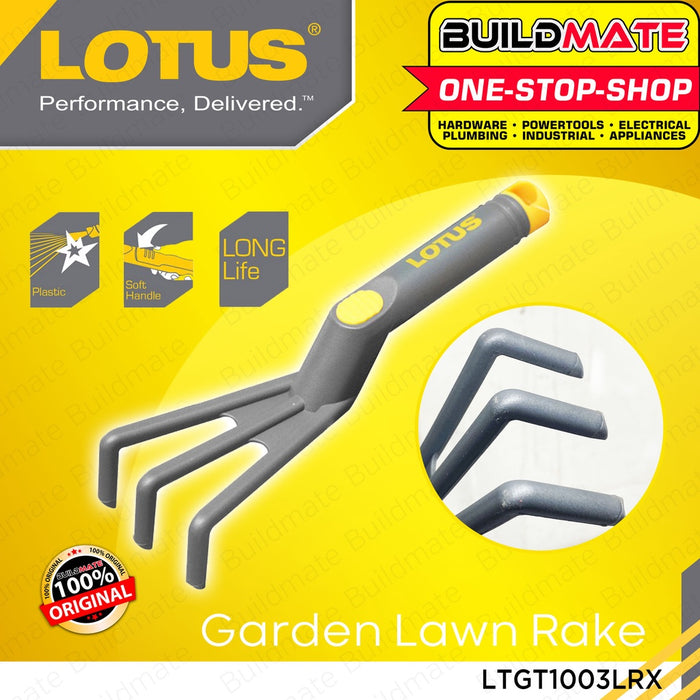 Build It Rake Price LOTUS Garden Lawn Rake 3T for Gardening LTGT1003LRX •BUILDMATE• LHT ...