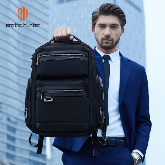Arctic Hunter Premium Business Travel Backpack | Light Weight | 15.6″ Laptop Fittable | Water Repellant Material -B00682 -BUILDMATE-